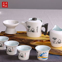 景德鎮雪花釉茶具 10頭套裝廠家直銷，專業定制彰顯品味